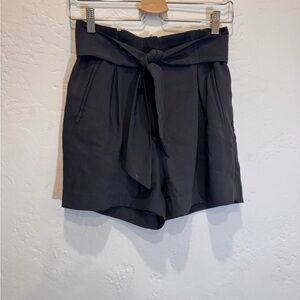 H&M Elegant Black High Waist Women's Shorts